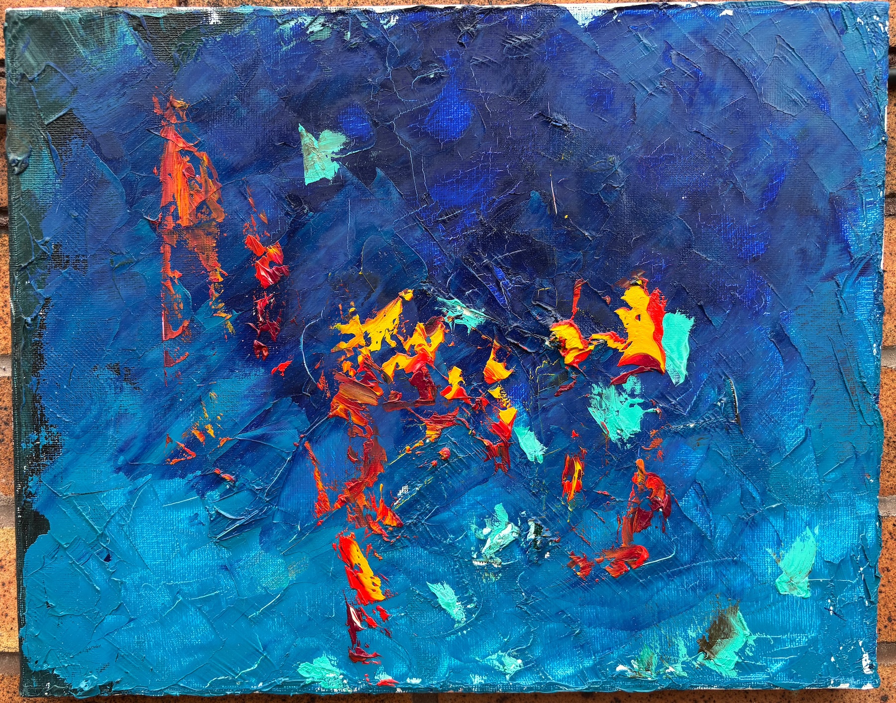 Blue Mountains oil painting by Emily Levin