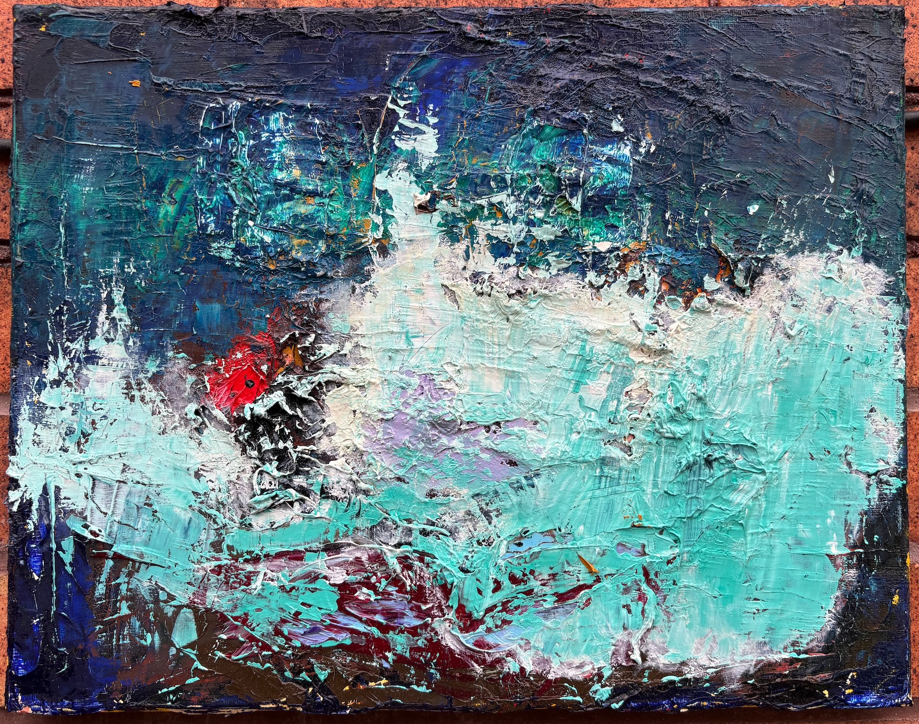 Clouds Blue oil painting by Emily Levin