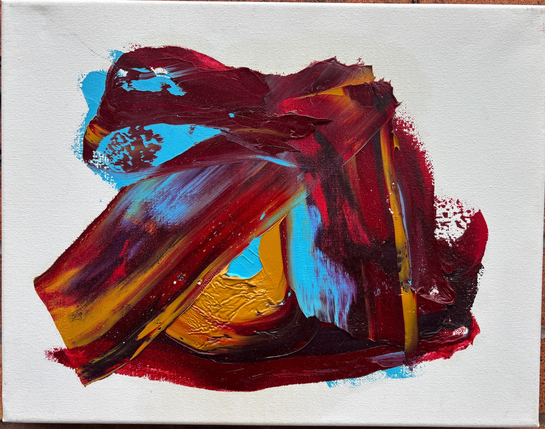 Criss Cross oil painting by Emily Levin