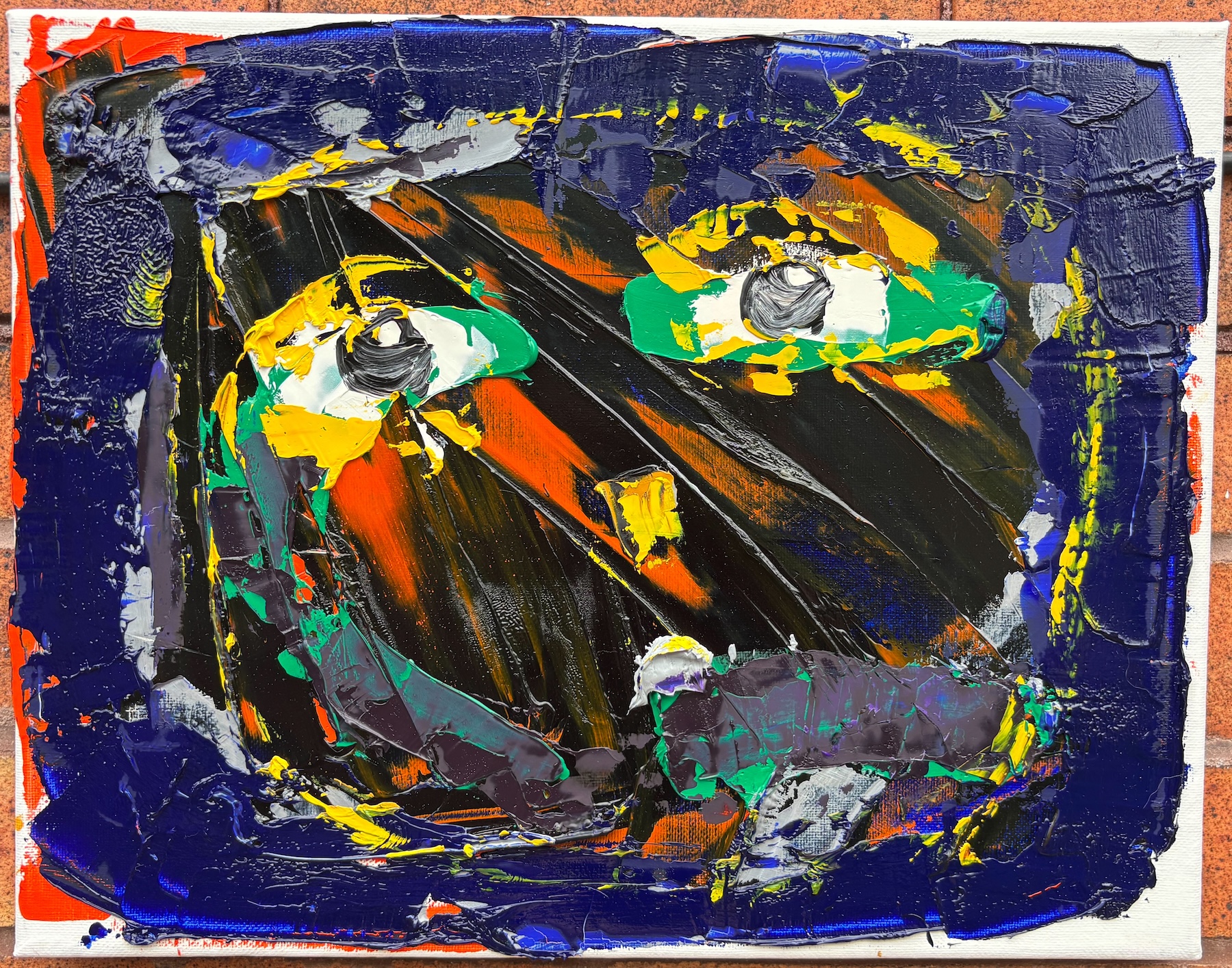 Face Pickle Peter oil painting by Emily Levin