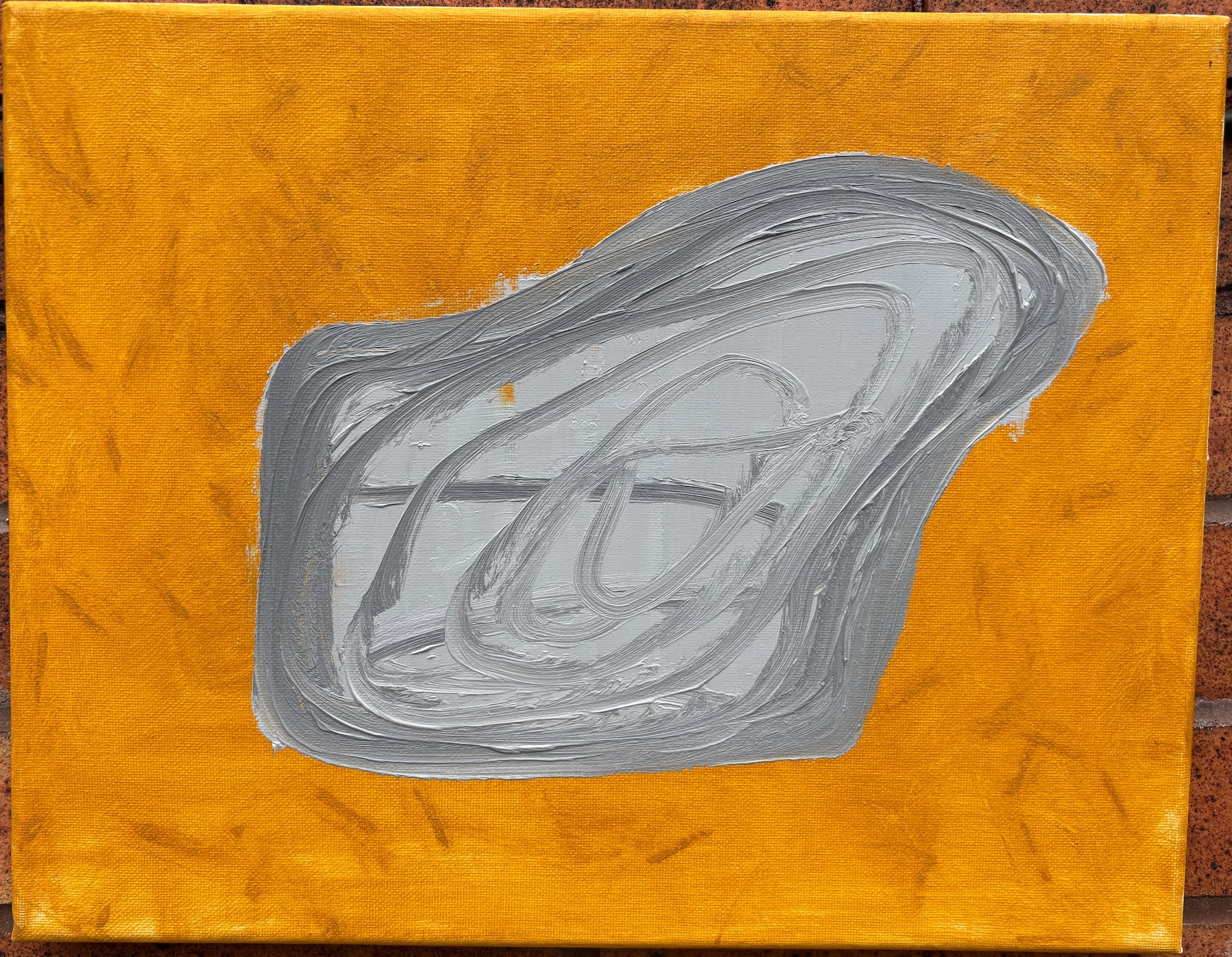 Gray Rock oil painting by Emily Levin